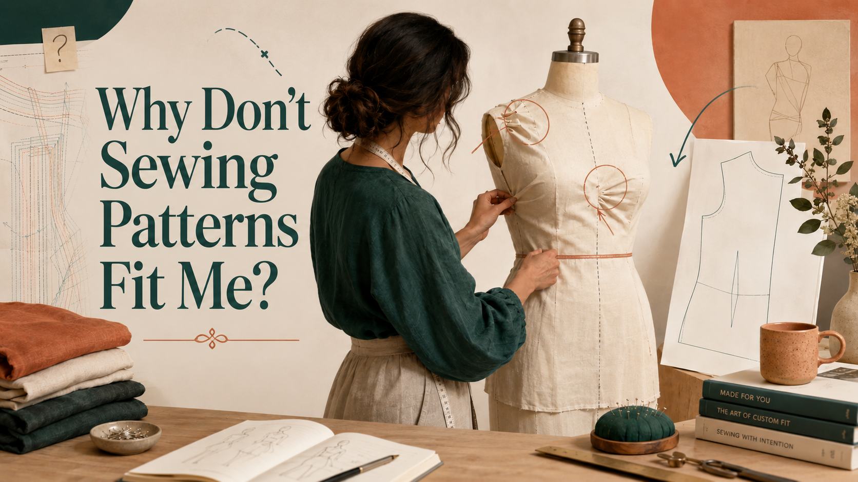 Cover Image for Why Don't Sewing Patterns Fit Me? Common Fit Issues (And How to Fix Them Without Endless Alterations)